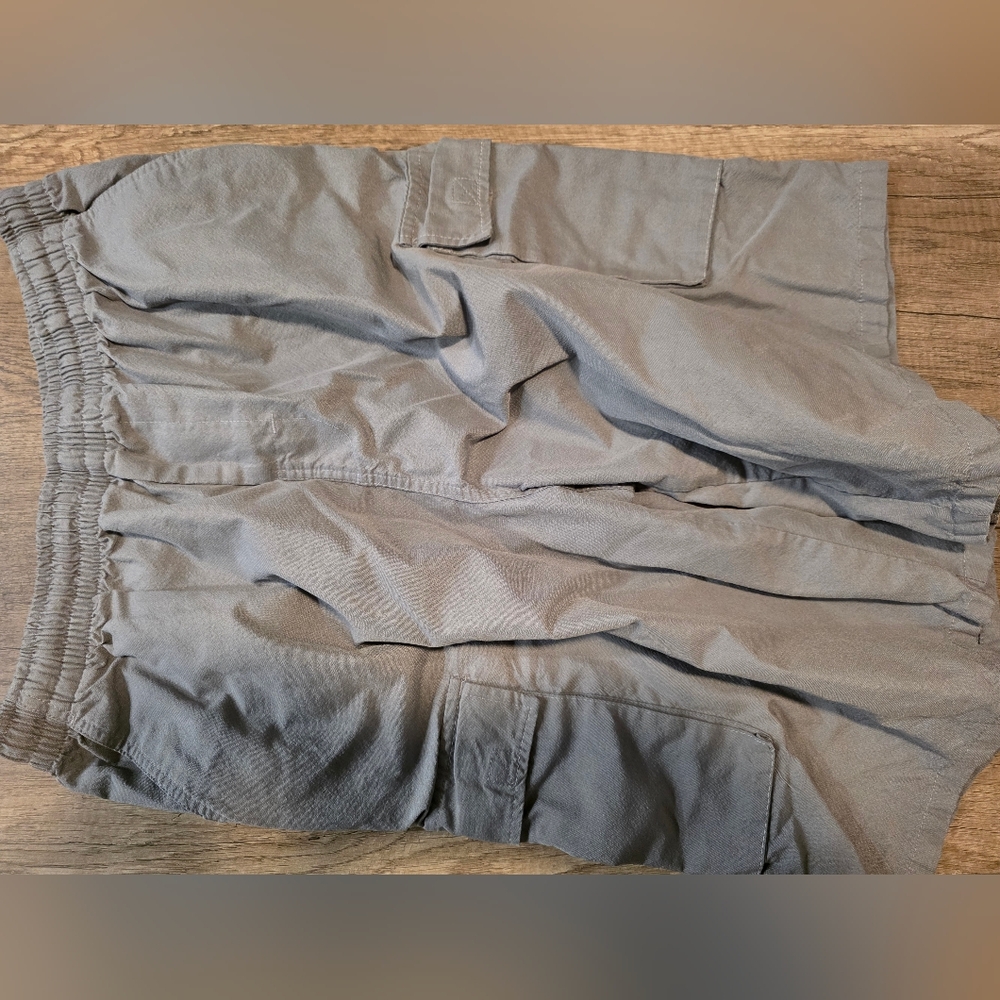 Gray Cargo Pants with Utilitarian Design
